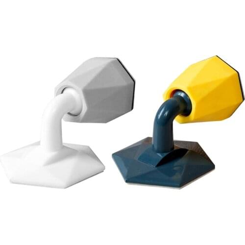 Mute Non-punch Silicone Door Stopper Touch Toilet Wall Absorption Door Wall Bumper Plug Anti-bump Door Holder