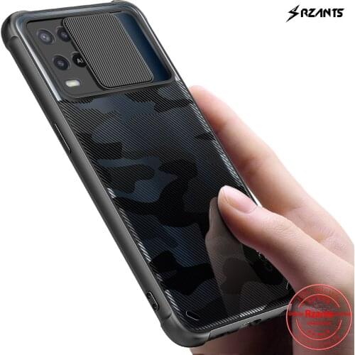 Rzants For OPPO A54 Case Soft [Camouflage Lens] Protection Shockproof Slim Half Clear Cover Square Lid