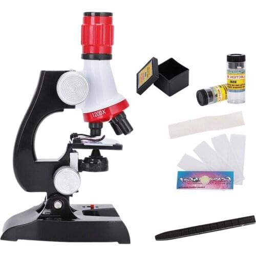 Childrens Microscope Toys 1200 Times Microscope Teaching Material Set Science Experiment Toys School Students Microscope Toys