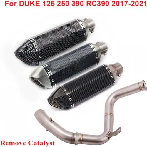 Motorcycle Exhaust Escape Muffler DB Killer Baffle Connector Link Tube for KTM DUKE 125 250 390 RC390 2017-2020