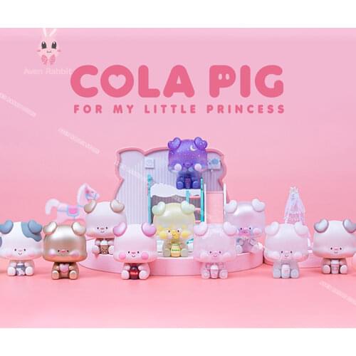 Cola Pig Blind Box Toys Guess Bag Caja Ciega Blind Bag Toys for Girls Anime Figures Cute Desktop Ornaments Model Birthday Gift
