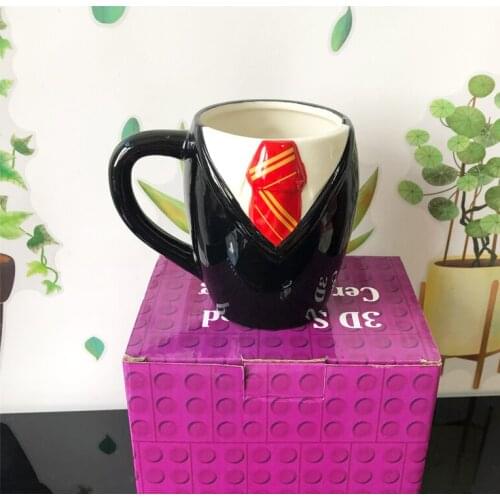 Tie mug cartoon ceramic coffee cup School Of Magic Coffee Tea Milk Hot Water Cup Drinkware Christmas Gift