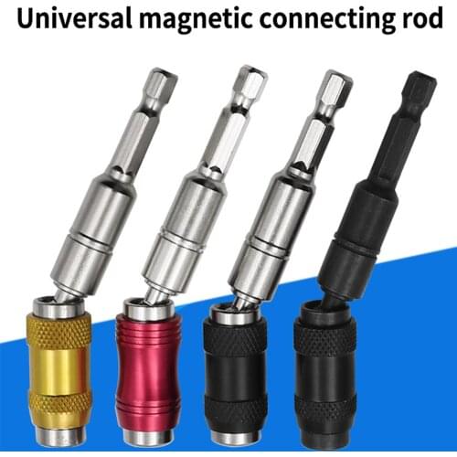 Magnetic Hexagonal Shank Universal Extension Rod Power Tool Electric Drill Accessories Screwdriver Longer Quick Change Bits