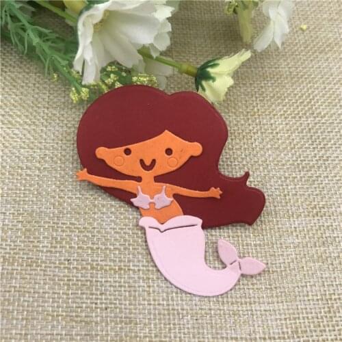 Mermaid Metal Cutting Dies for DIY Scrapbooking Album Paper Cards Decorative Crafts Embossing Die Cuts