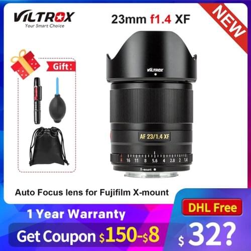 VILTROX 23mm f1.4 XF Auto Focus lens APS-C Compact Large Aperture Lens for Fujifilm X-mount Camera X-T3 X20 T30 X-T20 X-T100