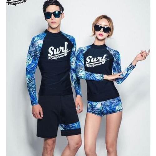 Rash Guard Plus Size Rashguard Swimwear Long Sleeve Surfing Clothing Wet Suit 2019 New Couple Yoga Coverups Lovers Polyester