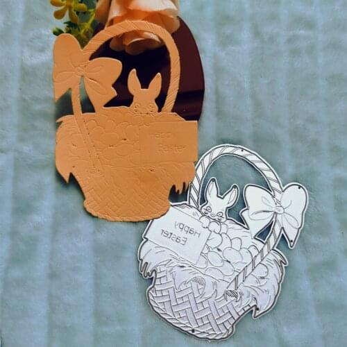 Easter, flower basket Metal Cutting Dies for DIY Scrapbooking Album Paper Cards Decorative Crafts Embossing Die Cuts