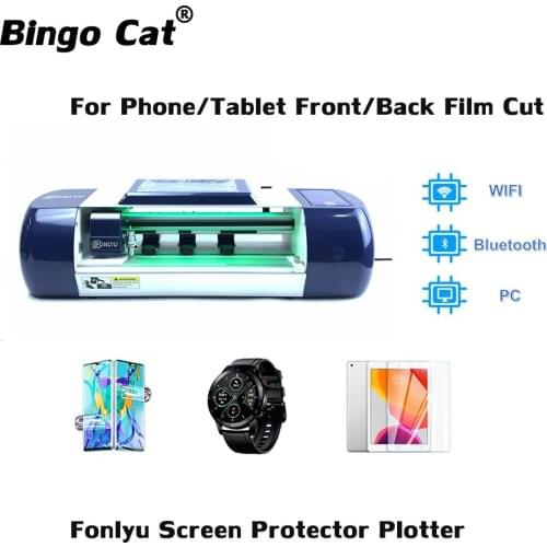 Front Back Film Phone Cutter Mobile Glass Screen Cutting Machine Hydrogel Hammer-Proof TPU Protector Smart Cutting Plotter