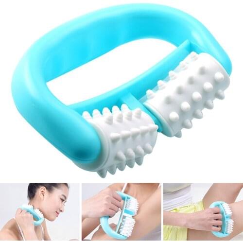 Manual Body Massager Roller Handheld Pain Relief Cellulite Massage Tool for Neck Head Foot Hand Leg