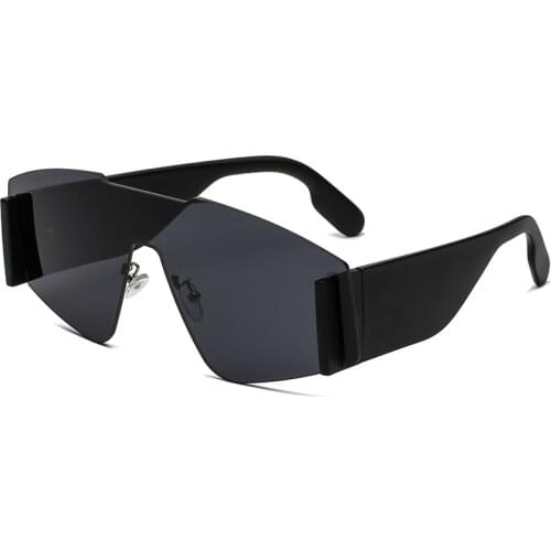 Vintage Square Oversize Womens Sunglasses Luxury Brand Designer Black Shield Sun Glasses Men Classic Punk Shades UV Protection