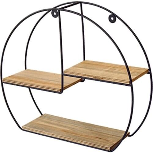 Bedroom simple wrought iron debris wall decoration racks household wall-mounted multifunctional storage rack