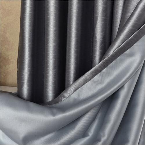 Living Room Curtains Blackout home Modern Bedroom Decorations 3d Embossing Solid Window Curtain Panel
