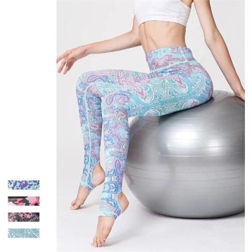 High Waist Women Yoga Pants Printed Sports Leggings Fitness Gym Pants Workout Running Tights Training Female Trousers Sportswear