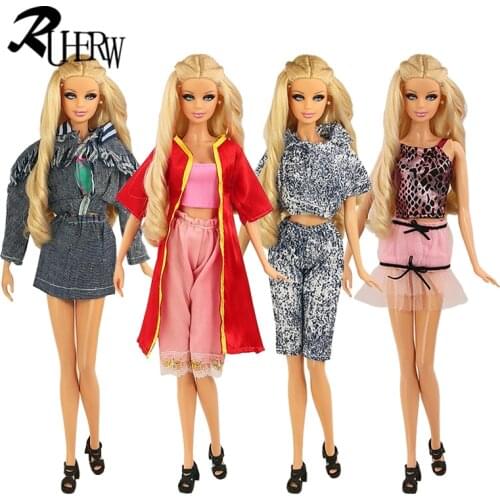 1 Pcs New Fashion Wear Set Stylish Outfits Casual skirt Clothes for Barbie FR Doll free shipping
