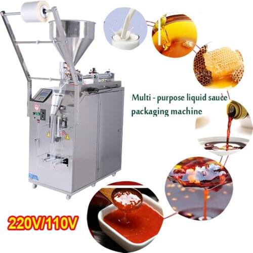 220V/110V Automatic liquid packaging machine Sauce Seasoning sealing machine Honey liquid wine chili oil filling machine 400w
