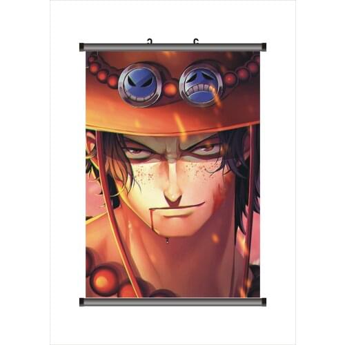 49x35cm 5 Designs One Peice Luffy Ace Law Nami Hanging Painting Picture Photo