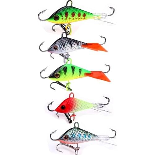 5Pcs/lot 5cm 7.5g Winter Ice winter Fishing Lure Artificial Bait Balancer Carp Walleye Pike Perch Ice Jigging Fishing Lure