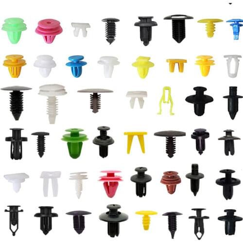 50pcs 100pcs Universal Mixed Auto Fastener Car Bumper Clips Retainer Car Fastener Rivet Door Panel Liner for All Car Stuff