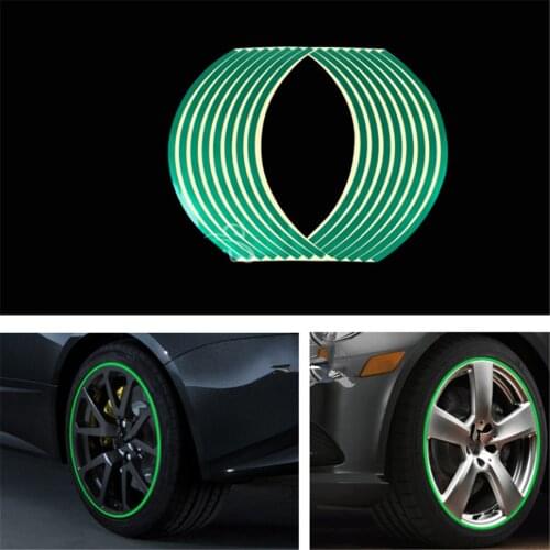 18 inches car Reflective Decals Rim Tape for Subaru VIZIV-2 Hybrid Exiga Tribeca G4e B9 R1 Pleo Baja B5-TPH