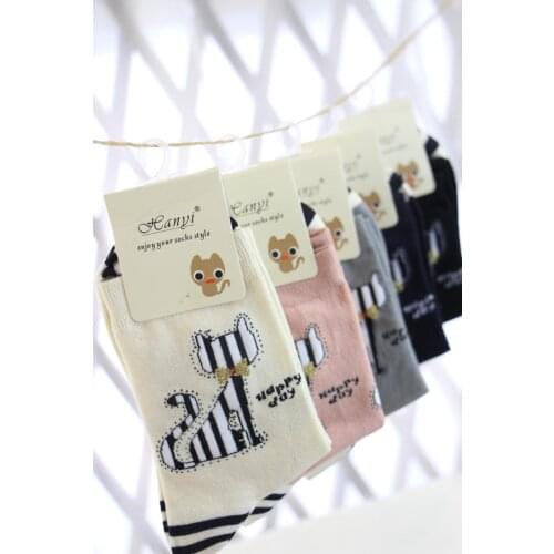 Big Sales Fashion Womens Socks 100% Cotton Japan Style Cute Cat Funny Kawaii Sexy Womens Socks Attractive High Quality