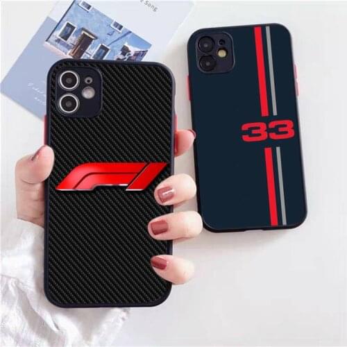 F1 Racer Lucky Number 33 Phone Case Black Transparent Matte For IPhone 7 8 11 12 S Mini Pro X XS XR MAX Plus Cover Shell