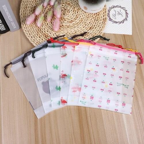 Travel storage bag drawstring bag drawstring bag, frosted bag, clothes storage sealed bag, plastic bag, zipper bag ziplock bag