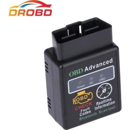 Hot sale OBD/OBD II Mini ELM327 Bluetooth work on Android Torque diagnostic Scan tool 1.5 Version free shipping by post air