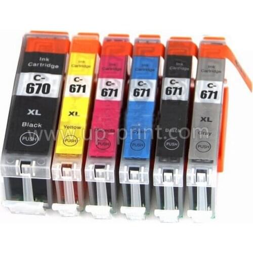 18pk PGI-670 CLI-671 ink cartridges for canon PIXMA MG7760/ MG7765/ MG7766 printer pgi670 CLI-671 GY Grey