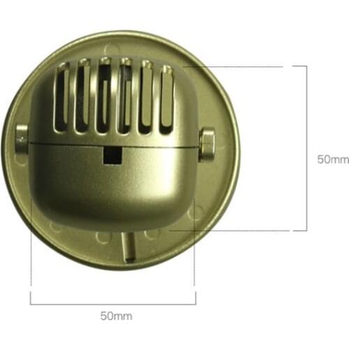 Classic Retro Microphone Prop Vintage Style Mic Universal Stand Compatible Live Performance Karaoke Studio Recording Prop