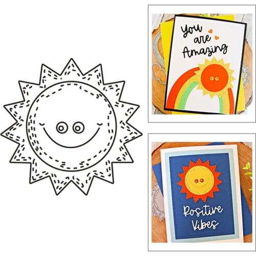 2021 New Sun Pattern Layered Metal Cutting Dies For DIY Craft Making Greeting Card Decoration Scrapbooking No Clear Stamps Sets