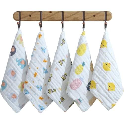 1Pc Baby Bibs Towel For Newborn Bedding Muslin Cotton Infant Towels Bath Soft Cloth Toddler Bib Size 25*25cm