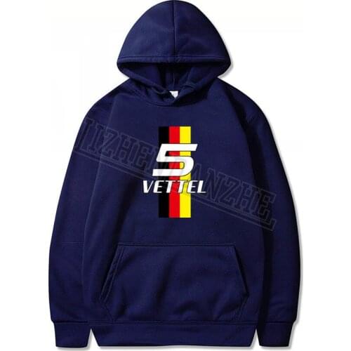 Sebastian Vettel Number 5 Mens Ringer Hoodies F1 Driver Men Sweatshirts car auto Men and women Sweatshirt hoody Tops 099