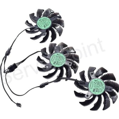 New Gaming Card Fan T128010SU DC 12V 0.35A Mounting Holes Distance 40MM Fan For GTX 1080Ti GTX 1070 G1 AORUS GTX 1060 GTX 980