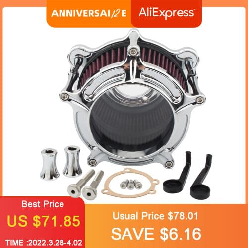 Clear Motorcycle Air Cleaner Filter Intake For Harley Touring Road King 1993-2007 Dyna FXR Softail Twin Cam EVO filtro aire moto