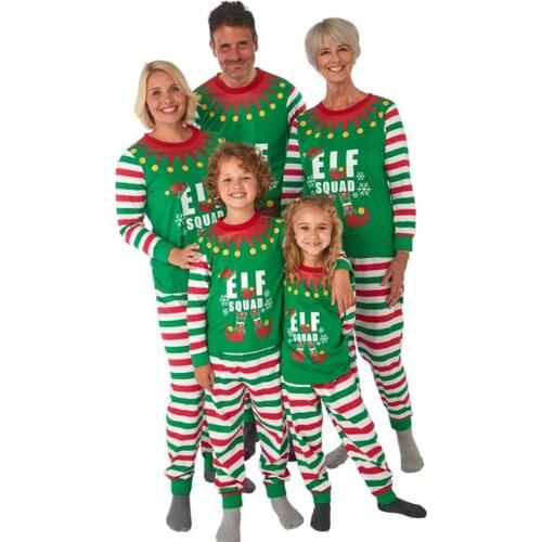 Mommy And Me Clothes New Winter Family Christmas Pajamas Set Cute Sweet Cartoon Letter Printed Merry Christmas Family Look