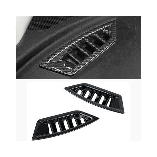 Carbon Fiber Look Front Air Vent Cover 2pcs For Subaru XV Crosstrek 2018-2020