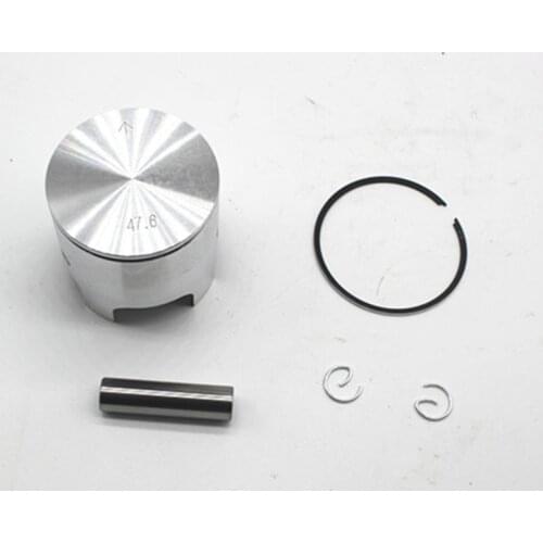 47.6mm Piston Kits With Pin For Yamahjog 50 Jog50 Motorcyle Cylinder Jog Dia=47.6mm, Minarelli Jog Cylinder Dia=47.6mm Pin=10mm