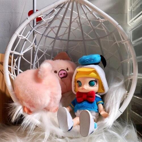 Portable Beautiful Mini Dollhouse Hammock Swing Lightweight Miniature Swing Fine Workmanship Dollhouse Accessories