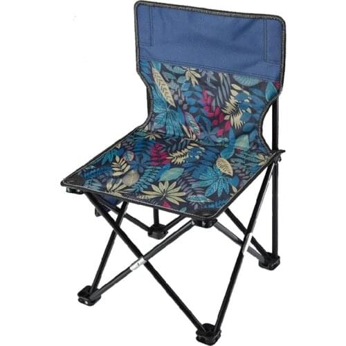 Portable Folding Chair Outdoor Folding Stool For Fishing Hiking Picnic BBQ Oxford Cloth Foldable Camping Beach Chair
