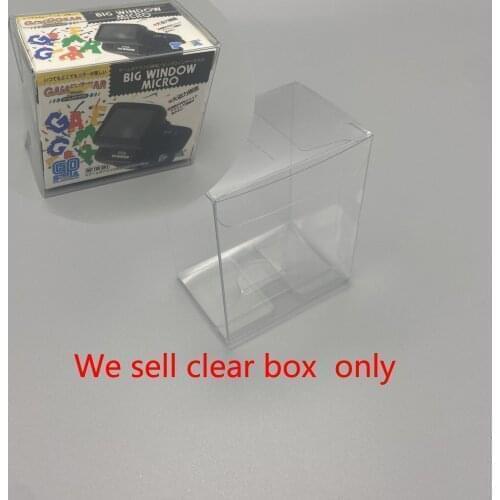 Clear transparent box For Sega For GAME GEAR Big WINDOW Micro GG Display storage PET protective Box