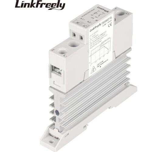 TRD060D10L Heat Radiator SSR Solid State Relay Din Rail DC DC 10A 1-60VDC Output 5V 12V 24V 32VDC Input Power Relay Controller