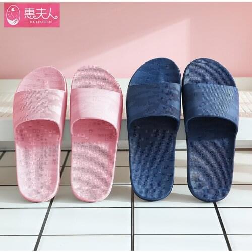 Slipper Lady Home Indoor Couple Bathroom Bath Non-slip Thick-soled Slippers Man Men Shoes House Slippers Women Shoes