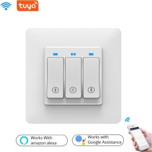 Tuya Wifi Smart Home Intelligent Button Switch Panel Voice Control Wireless Wall Switches APP Google/Alexa Mobile Phone Remote