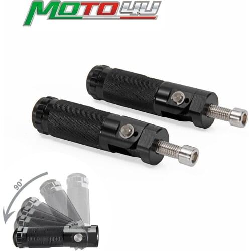 Universal Motorcycle Folding Footrests Footpegs Foot Rests Peg Rear Pedal Set Motorbike Accessories For BMW For Honda For YAMAHA