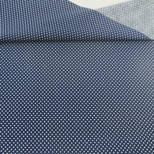 White Dot Design Blue Cotton Fabric Patchwork Desk Clothing Doll DIY Scrapbooking Crafts Home Textile Decoration Sewing Cloth CM