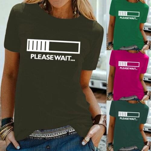 Spring and Summer of 2021 The European and American Woman Jacket GOOD Rainbow Pattern Printing Round Collar Short Sleeve T-shirt