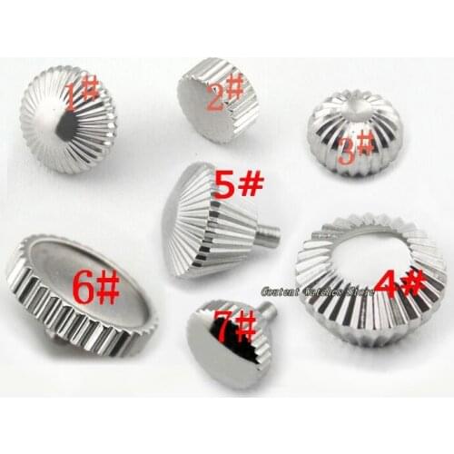1 Piece Parnis Stainless Steel Watch Crown Fit 6497/6498 Seagull ST36 Watch Movement