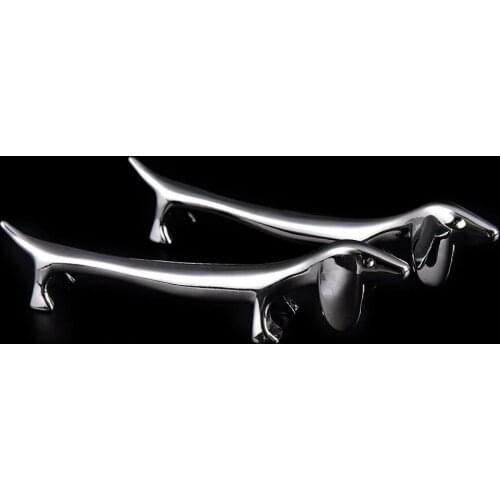 1Pcs Cute Dachshund Dog Metal Nail Brush Pen Rack Stand Holder Manicure Nail Art Tool Metal Pen Racks Display Holders