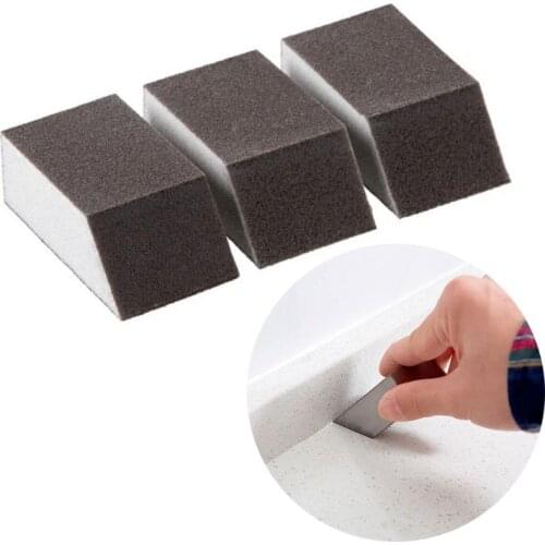 1PCS 4x 2.5 X 7cm Magical Brown Emery Sponge Dishwashing Brush Eraser Kitchen Pot Except Rust Cleaning Durable Accessory Items