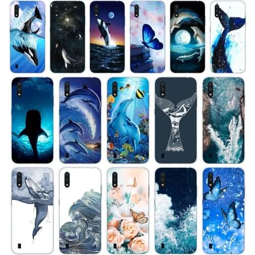 77 Whale Fish Wave Sea Soft Silicone Tpu Cover phone Case for Samsung Galaxy A01 A10 2019 A20 A20E A20S M11 M21 case
